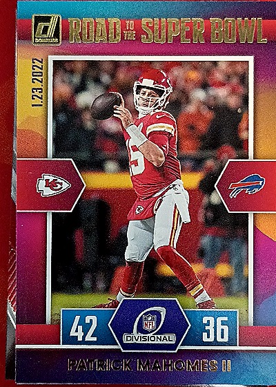 2022 Donruss Road to the Super Bowl Divisional Round #DR-PM Patrick Mahomes II — front