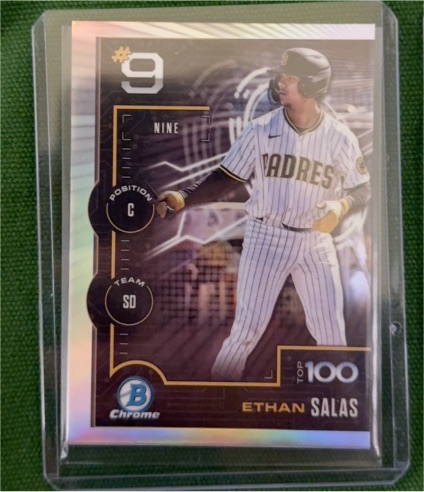 2025 Bowman Chrome #BTP-9 Ethan Salas — front
