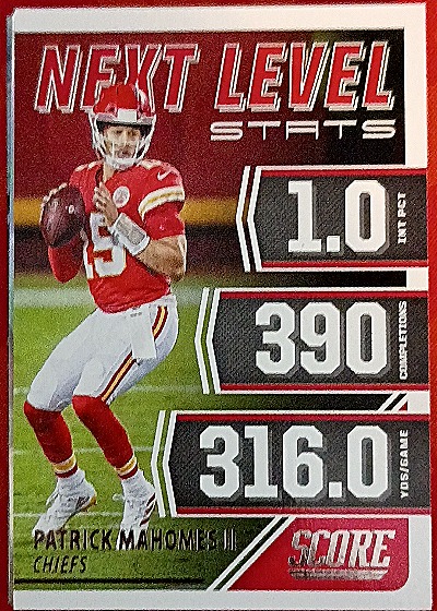 2021 Score Next Level Stats #NL2 Patrick Mahomes II — front