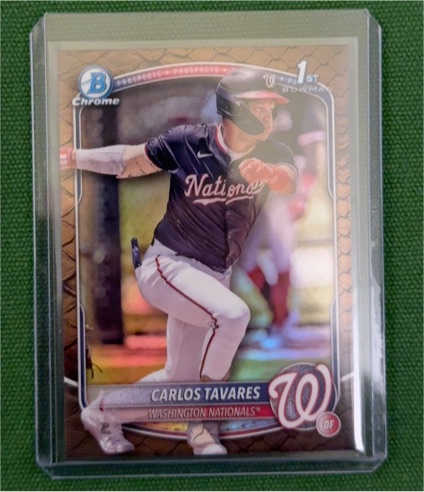 2025 Bowman Chrome #BCP-28 Carlos Tavares — front