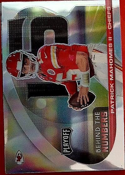 2021 Panini Playoff Behind the Numbers #BTN-PMA Patrick Mahomes II — front