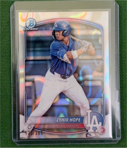 2025 Bowman Chrome Prospects #BCP-2 Zyhir Hope — front