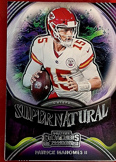 2021 Panini Contenders Supernatural #SN-PMA Patrick Mahomes II — front