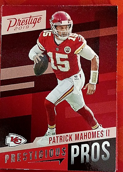 2019 Panini Prestige Prestigious Pros #PP-PM Patrick Mahomes II — front