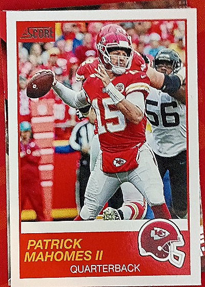 2019 Score #1 Patrick Mahomes II — front