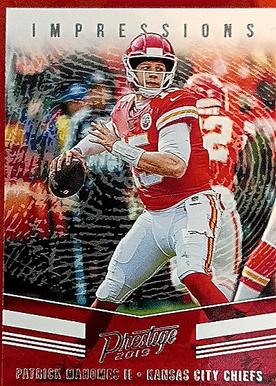 2019 Panini Prestige Impressions Patrick Mahomes II — front