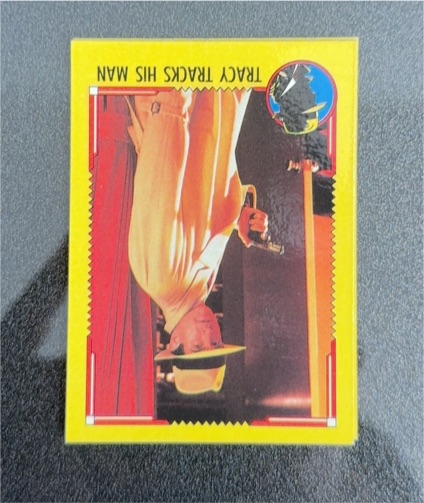 1990 Topps Dick Tracy #28 Tracy Tracks His Man — front