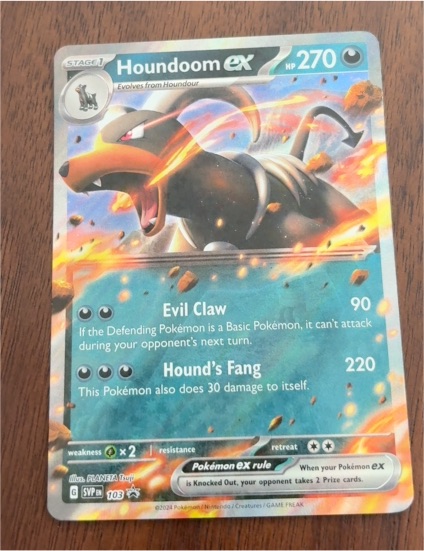 2024 Pokémon Scarlet & Violet Promo #103 Houndoom ex — front