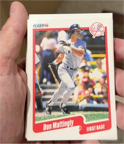 1990 Fleer #447 Don Mattingly New York Yankees — front