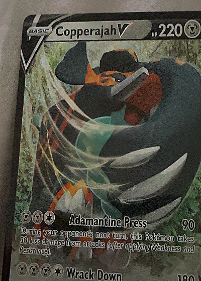2020 Pokémon TCG Rebel Clash #136 Copperajah V — front
