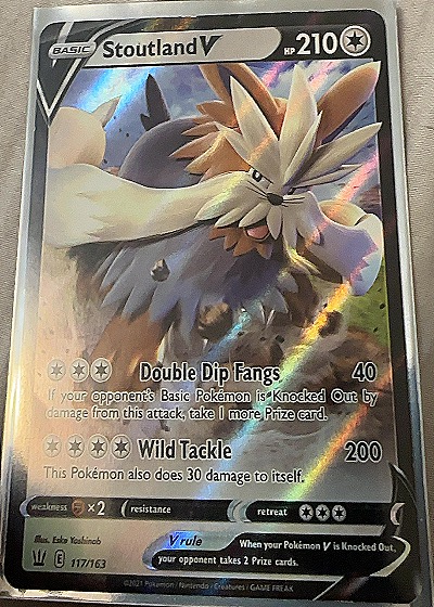 2021 Pokémon Sword & Shield Battle Styles #117 Stoutland V — front
