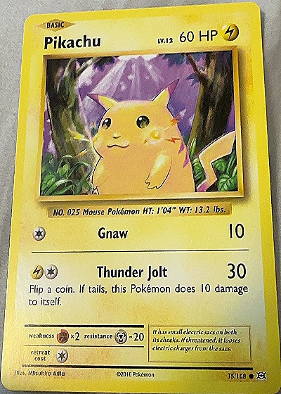 2016 Pokémon XY Evolutions #35 Pikachu — front