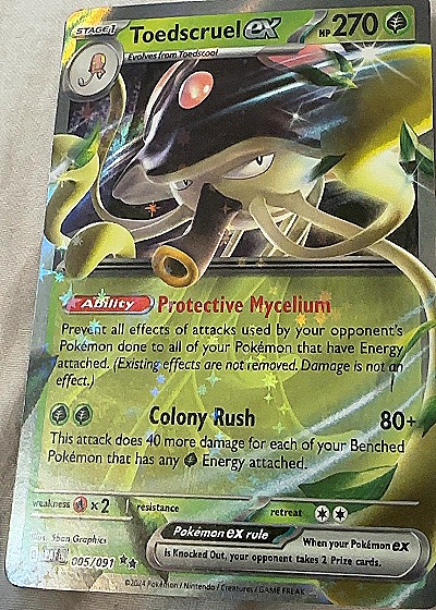 2024 Pokémon TCG Paldean Fates #005 Toedscruel ex — front