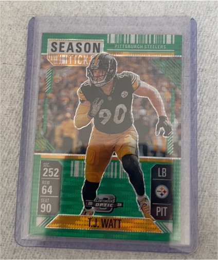 2024 Panini Contenders Optic Season Ticket #83 T.J. Watt — front