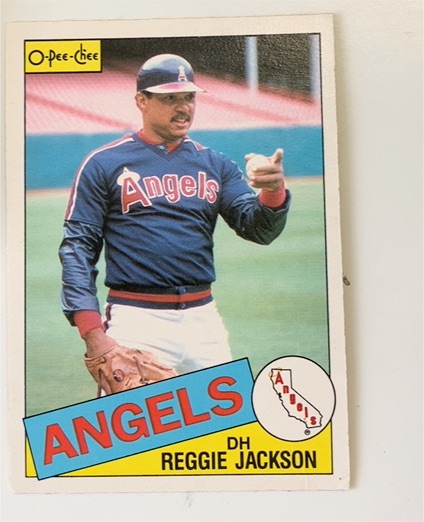 1985 O-Pee-Chee #200 Reggie Jackson — front