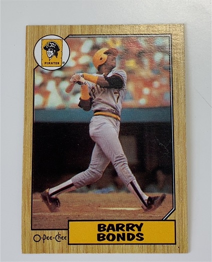 1987 O-Pee-Chee #320 Barry Bonds — front
