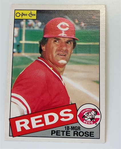 1985 O-Pee-Chee #600 Pete Rose — front