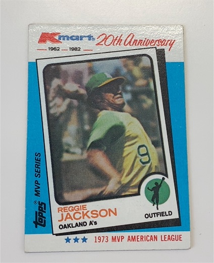1982 Topps Kmart 20th Anniversary #23 Reggie Jackson — front