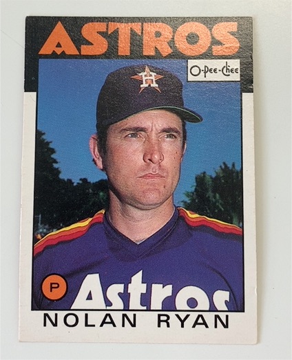 1986 O-Pee-Chee #100 Nolan Ryan — front