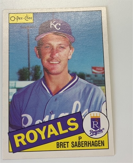 1985 O-Pee-Chee #23 Bret Saberhagen — front
