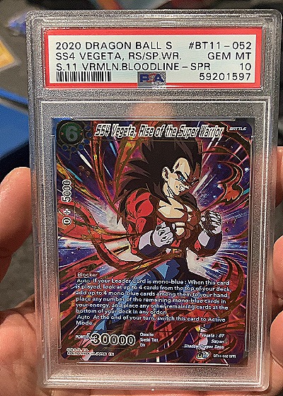 2020 Dragon Ball Super #BT11-052 SS4 Vegeta, Rise of the Super Warrior — front