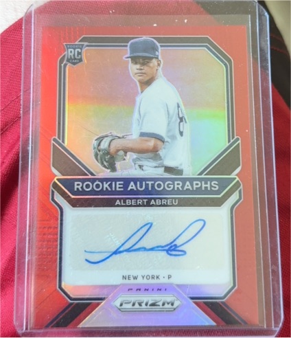 2021 Panini Prizm Rookie Autographs #RA-AA Albert Abreu — front