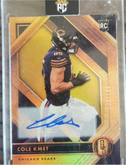 2020 Panini Limited #188 Cole Kmet Rookie Auto — front