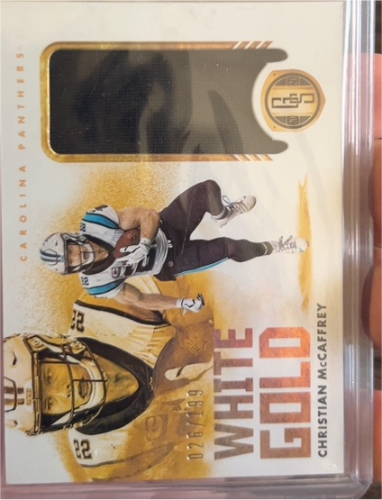2021 Panini Gold Standard White Gold #07 Christian McCaffrey — front