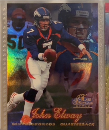 1998 Flair Showcase #7 John Elway — front