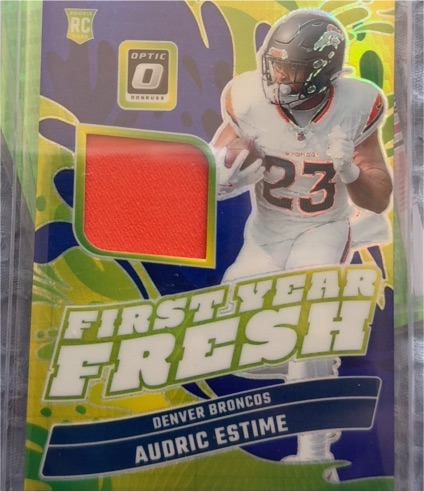 2023 Donruss Optic First Year Fresh Audric Estime — front