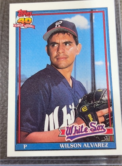 1991 Topps #378a Wilson Alvarez — front
