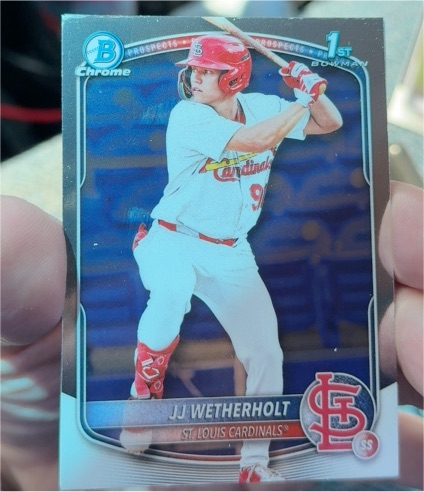 2025 Bowman Chrome Prospects #BCP-22 JJ Wetherholt — front