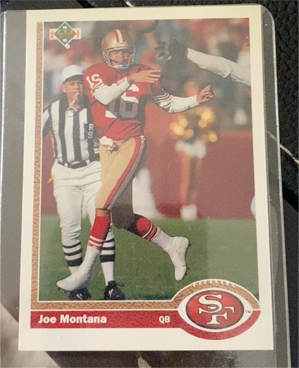 1991 Upper Deck Promo #1 Joe Montana — front