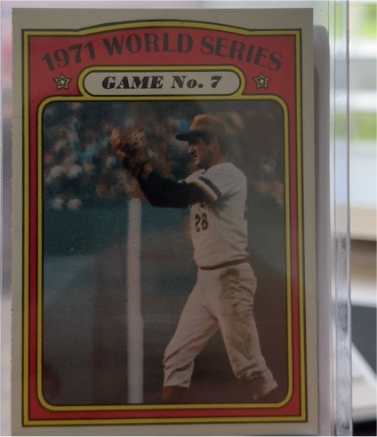 1971 World Series Game No. 7 Baseball Card — front