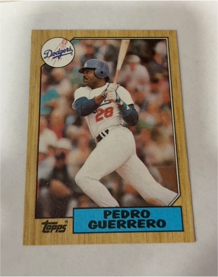 1987 Topps #28 Pedro Guerrero — front