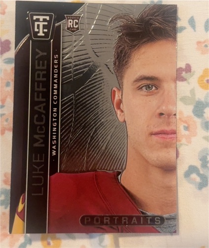2023 Panini Portraits #POR-1 Luke McCaffrey — front