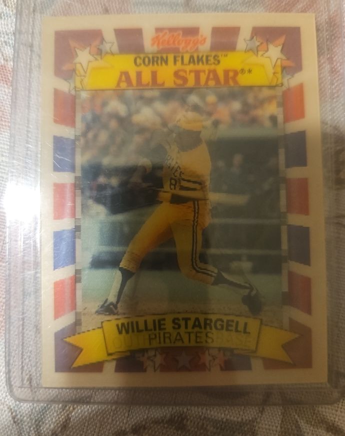 1982 Kellogg's Corn Flakes All Star Willie Stargell — front