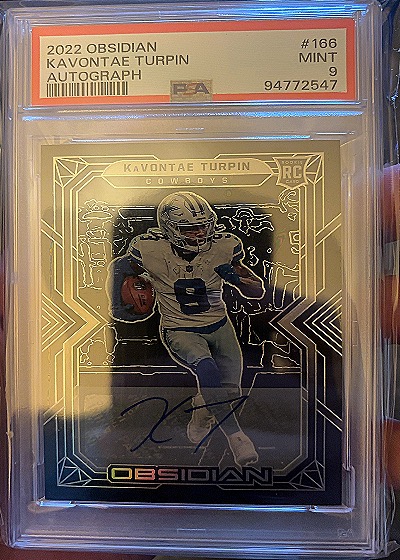 2022 Panini Obsidian #166 Kavontae Turpin — front