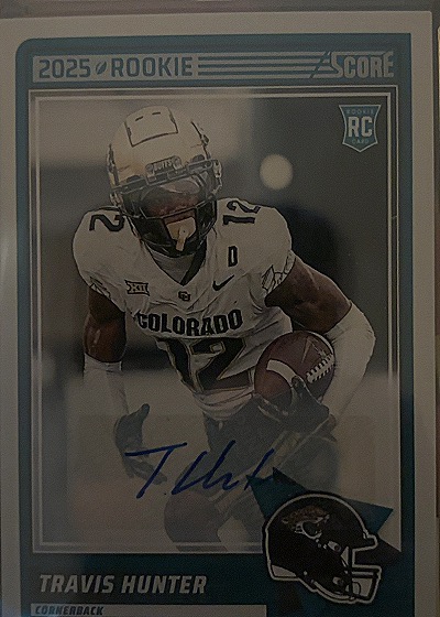 2025 Score Rookie Travis Hunter — front