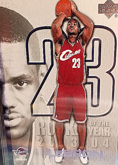 2003 Upper Deck #108 LeBron James Rookie of the Year — front