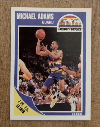 1987 Fleer #3 Michael Adams — front