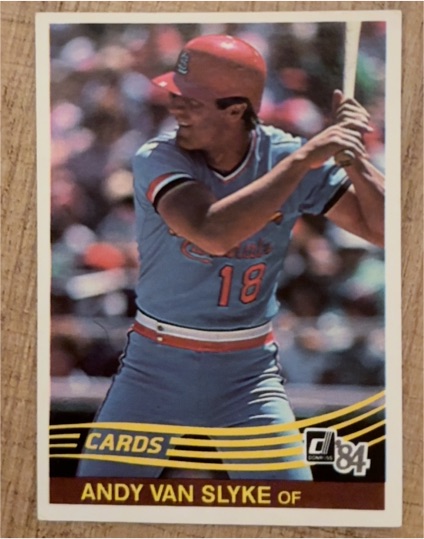 1984 Donruss #18 Andy Van Slyke — front