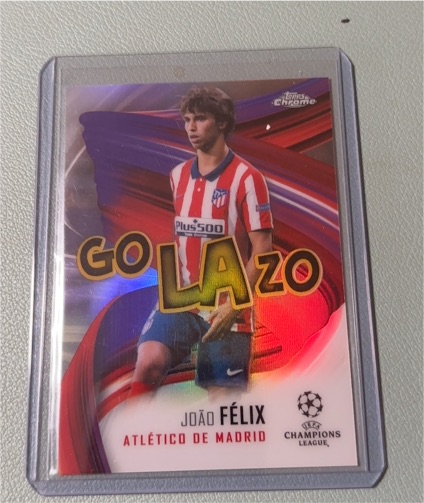 2020 Topps Chrome UEFA Champions League João Félix GO LAZO — front