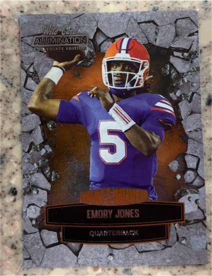 2022 Wild Card Aluminations Collegiate Edition #QB-5 Emory Jones — front
