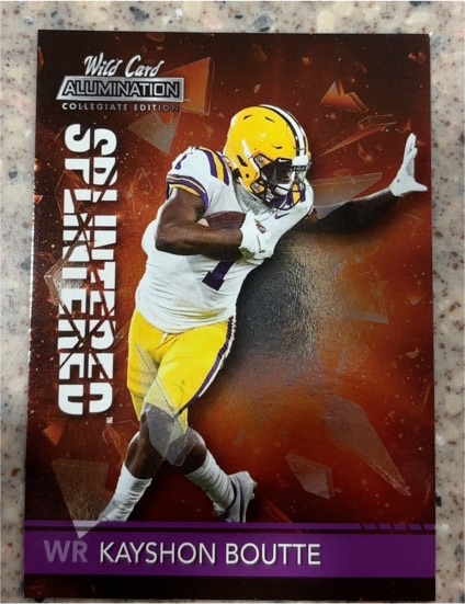 2022 Wild Card Alumnination Collegiate Edition Splittered Kayshon Boutte — front