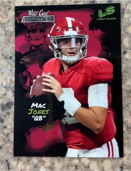 2020 Wild Card Aluminations Mac Jones — front