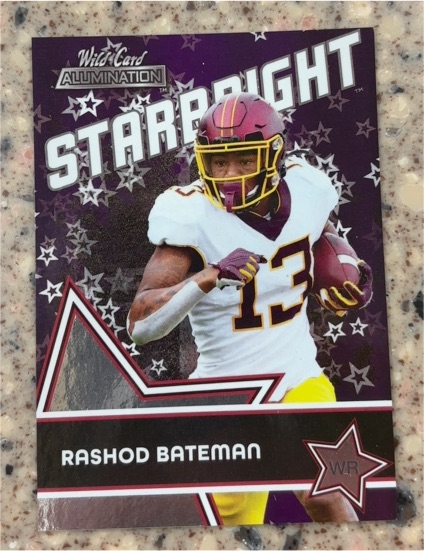2021 Wild Card Allumination Starbright Rashod Bateman — front