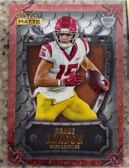 2022 Wild Card Matte #MATTE Drake London — front