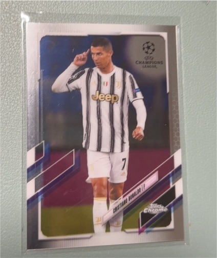 2020 Topps Chrome UEFA Champions League Cristiano Ronaldo #CR7 — front