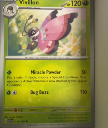 2023 Pokémon SV10 #010 Vivillon — front